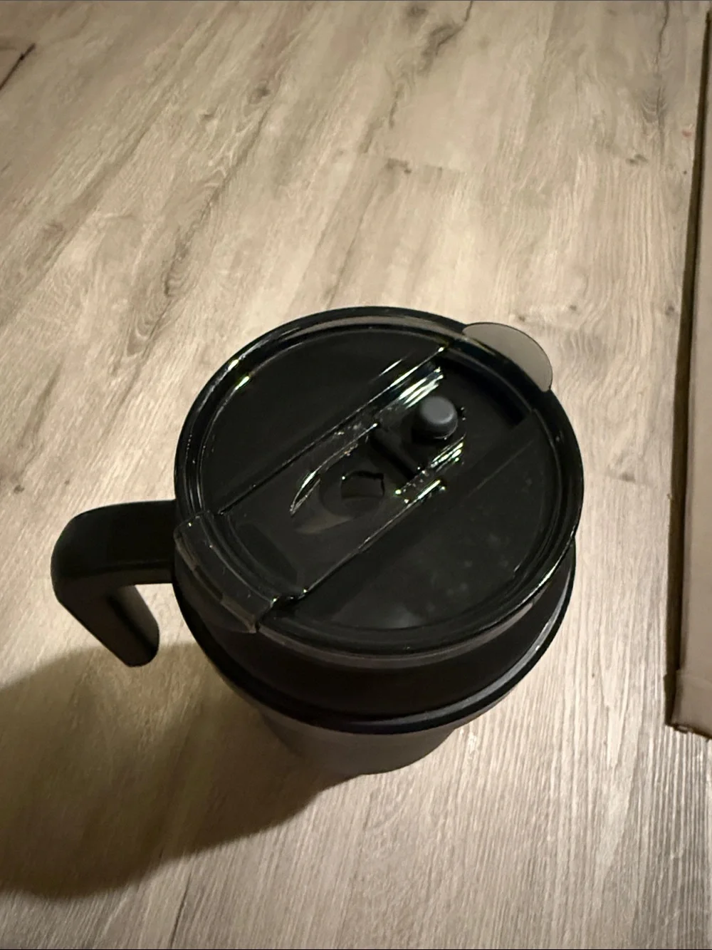 Reduce Black Insulated Travel Mug with Handle